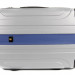 Пластиковый чемодан Sunvoyage case, стальной+синий, 3 размера