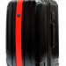 Пластиковый чемодан Sunvoyage case, черный+красный, 3 размера
